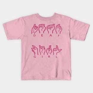 Deaf Girl Kids T-Shirt